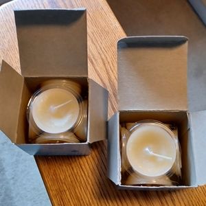 12 Vintage PartyLite Vanilla Scented Floating Candles - 2 Boxes of 6